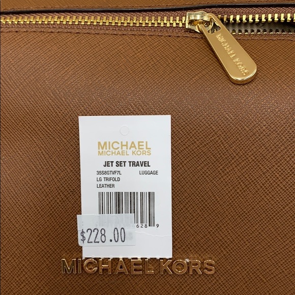 Michael Kors Jet Set Travel Lg Trifold Wallet - Picture 5 of 16